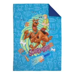 Warner Brothers Scooby Doo - Scooby Dooby Doo Blue, Green, Brown and Orange 4 Piece Toddler Bed Set