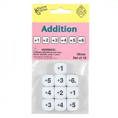 Koplow Games Addition Dice, 10 Per Pack, 3 Packs