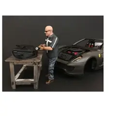 "Chop Shop" Mr. Fabricator Figurine for 1/18 Scale Models by American Diorama