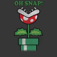 Boy's Nintendo Mario Piranha Oh Snap T-Shirt