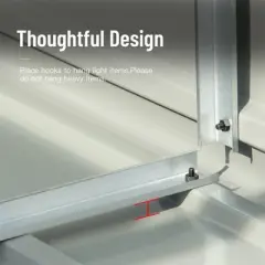 5.7'x 3' Outdoor Storage Shed With Lockable Door, Key Lock, Roof Galvanized Steel, Rust-proof Metal Tool Shed For Garden, Backyard, Lawn