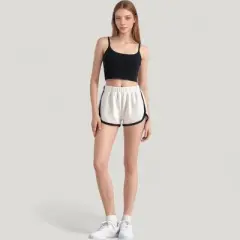 Anna-Kaci Active Women's Scoop Neck Spaghetti Strap Sports Bra with Smooth Finish