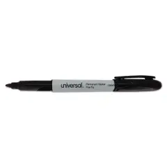 Universal Pen-Style Permanent Marker Bullet/Fine Point Black 36/Pack 07070