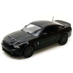 2013 Ford Shelby Mustang Cobra GT500 SVT Black with Black Stripes 1/18 Diecast Car Model by Shelby Collectibles