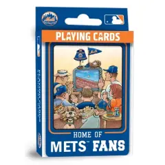MasterPieces Officially Licensed MLB New York Mets Fan Deck Playing Cards - 54 Card Deck