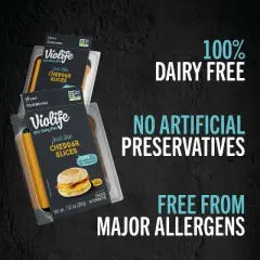 Violife Just Like Cheddar Slices Vegan Cheese Alternative - 7.05oz/10ct