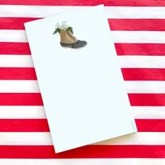 Rain Boots 5" x 8" Notepad by Ramus & Co (50 Heavyweight Tear-Off Sheets)