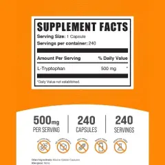 BulkSupplements L-Tryptophan Capsules