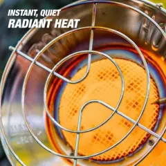 Mr. Heater 15K BTU Single Tank Top Portable Propane Radiant Heater, Silver