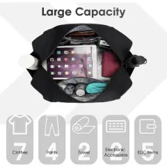 Narwey 18" Carry on Bag Underseat for Airplane Spirit Airlines Personal Item Travel Bag