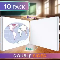 SCRIBBLEDO Continent Practice 9"x12" Dry Erase Sheets Pack of 10