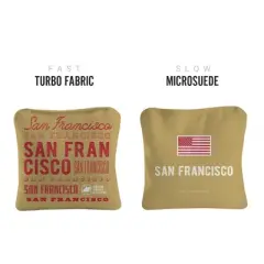 Gameday San Francisco Football Synergy Pro Gold Cornhole Bags (Set of 4)