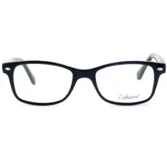 Enhance Lightweight & Durable Designer Reading Glasses EN3926 in Black-Crystal +0.50