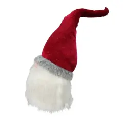 Northlight Gnome with Bendable Glitter Velvet Hat Christmas Decoration - 23"