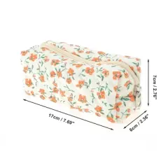 Unique Bargains Small Floral Print Makeup Bag 1 Pc