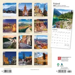 Browntrout 2024 Wall Calendar 12"x12" Poland