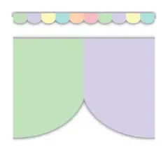 Teacher Created Resources&reg; Pastel Pop Scalloped Border Trim, 35 Feet Per Pack, 6 Packs