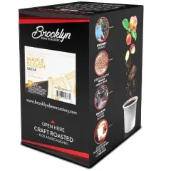 Brooklyn Beans  DECAF Coffee Pods, Compatible with 2.0 K-Cup Brewers, Maple Sleigh, 40 Count