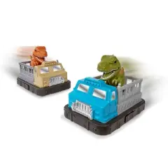 TERRA by Battat Remote Control Bumper Cars Set - Dinosaur: Educational Motorized Toys for Kids, Infrared Play Vehicles