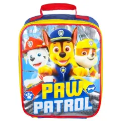 Paw Patrol Lunch Box Chase Marshall Rubble Rectangular Lunch Bag Tote Blue