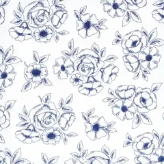 Hudson Baby Infant Girl Changing Pad Cover, Blue Toile, One Size