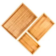 BergHOFF Bamboo 3Pc Serving Tray Set