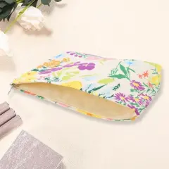 Unique Bargains Women Portable Printed Clutch Makeup Bag Assorted Color 1 Pc