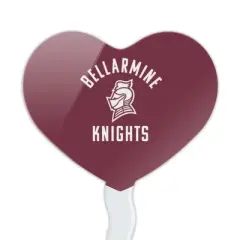Bellarmine University Knights Logo Heart Love Cupcake Picks Toppers Decoration Set of 6