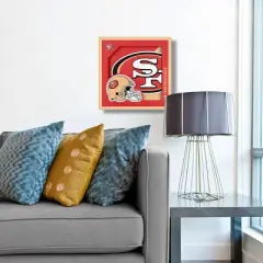 NFL San Francisco 49ers 3D Logo Series Wall Art - 12"x12"