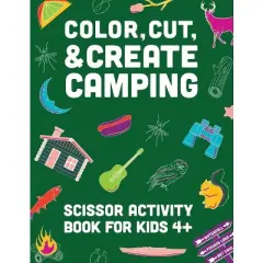 Color, Cut, & Create Camping - Large Print by  A & J Books (Paperback)