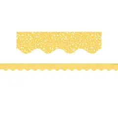 Teacher Created Resources&reg; Composition Yellow Scalloped Border Trim, 35 Feet Per Pack, 6 Packs