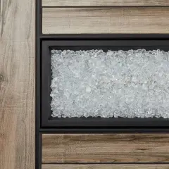 20lb Fire Glass Reflective Chips Ice Clear - Real Flame