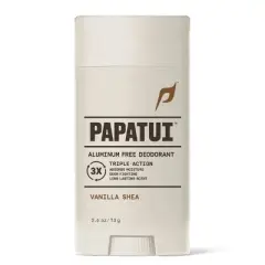 Papatui Men's Aluminum-Free 48-Hour Odor Protection Solid Deodorant - Vanilla Shea - 2.6oz