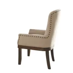 Landon Arm Dining Chair Salvage Brown - Acme Furniture