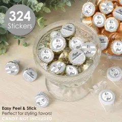 Big Dot of Happiness We Still Do - Wedding Anniversary - Anniversary Party Small Round Candy Stickers - Party Favor Labels - 324 Count