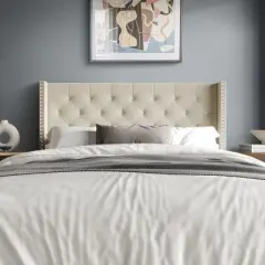 Home Design Gretna Tufted Upholstered Headboard