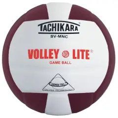 Tachikara Indoor Sensi Tec Composite VolleyLite Volleyball - Cardinal/White