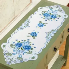 Collections Etc Victorian Rose Dresser Scarf