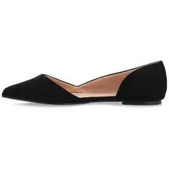 Journee Collection Womens Ester Slip On Pointed Toe D'Orsay Flats