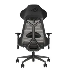 ASUS ROG Destrier Ergo Gaming Chair, Futuristic Cyborg Aesthetic, Versatile Seat Adjustments, Mobile Gaming Arm Support Mode, Acoustic Panel