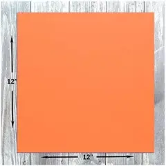 Hamilco Colored Scrapbook Cardstock Paper 12x12 Card Stock Paper 65 lb Cover 25 Pack (Peach Flower)