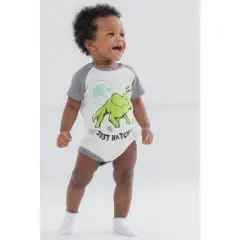 Jurassic World Jurassic World Dinosaur Baby 4 Pack Bodysuits Newborn to Infant 