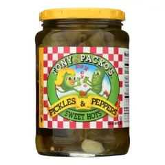 Tony Packo's Pickles & Peppers Sweet Hots - Case of 12/24 oz