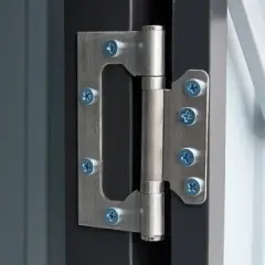 MOEPISY Outdoor Storage Shed, 3 x 3 FT Metal Steel Garden Shed with Single Lockable Door