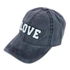 David & Young Women's Chenille Love Lettered Baseball Cap Hat