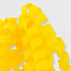 Grosgrain Fabric Daffodil Swirl - Spritz&trade;: Vibrant Yellow Gift Bow for Easter, Birthday, All Occasions