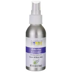 Aura Cacia Relaxing Lavender Room and Body Mist 4 fluid ounces
