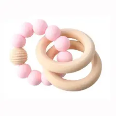 embe Silicone Beaded Teether Bangles, S