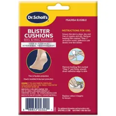 Dr. Scholl's Blister Cushions Seal & Heal Bandage with Hydrogel Technology - 8ct