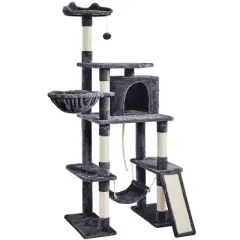 Yaheetech 70"H Large Cat Tower with Condo & Scratching Posts